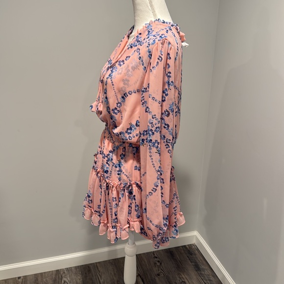 NWT MISA Lorena Dress in Intertwined Pink Floral NEW WITH TAGS Size M Women’s - Picture 7 of 12